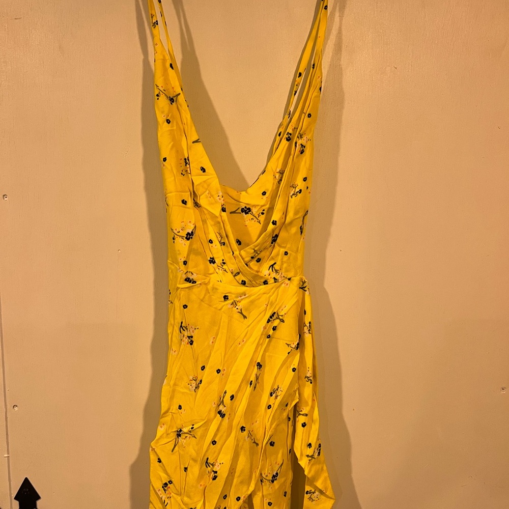 Free People Yellow Shorts Romper